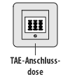 Analoge Telefonanschlussdose TAE